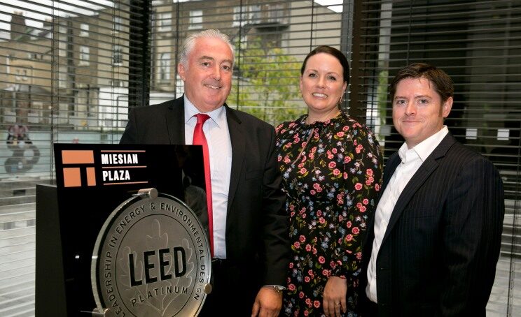 Miesian Plaza in Dublin Presented With Certification For Global Green Building Standard