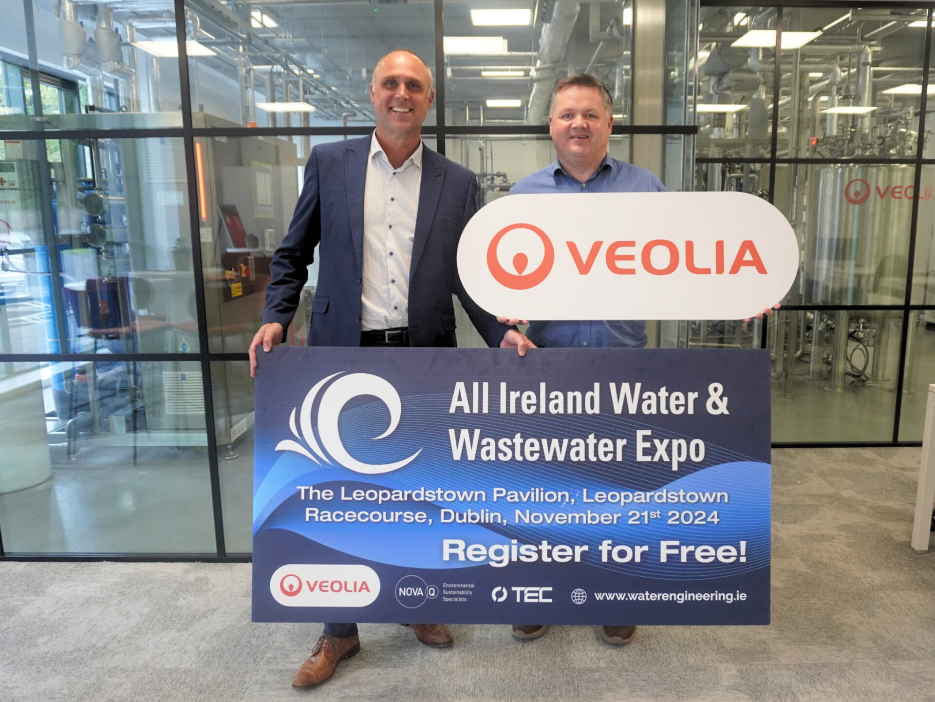 Veolia Ireland as the headline sponsor for the 2024 All-Ireland Water and Wastewater Expo