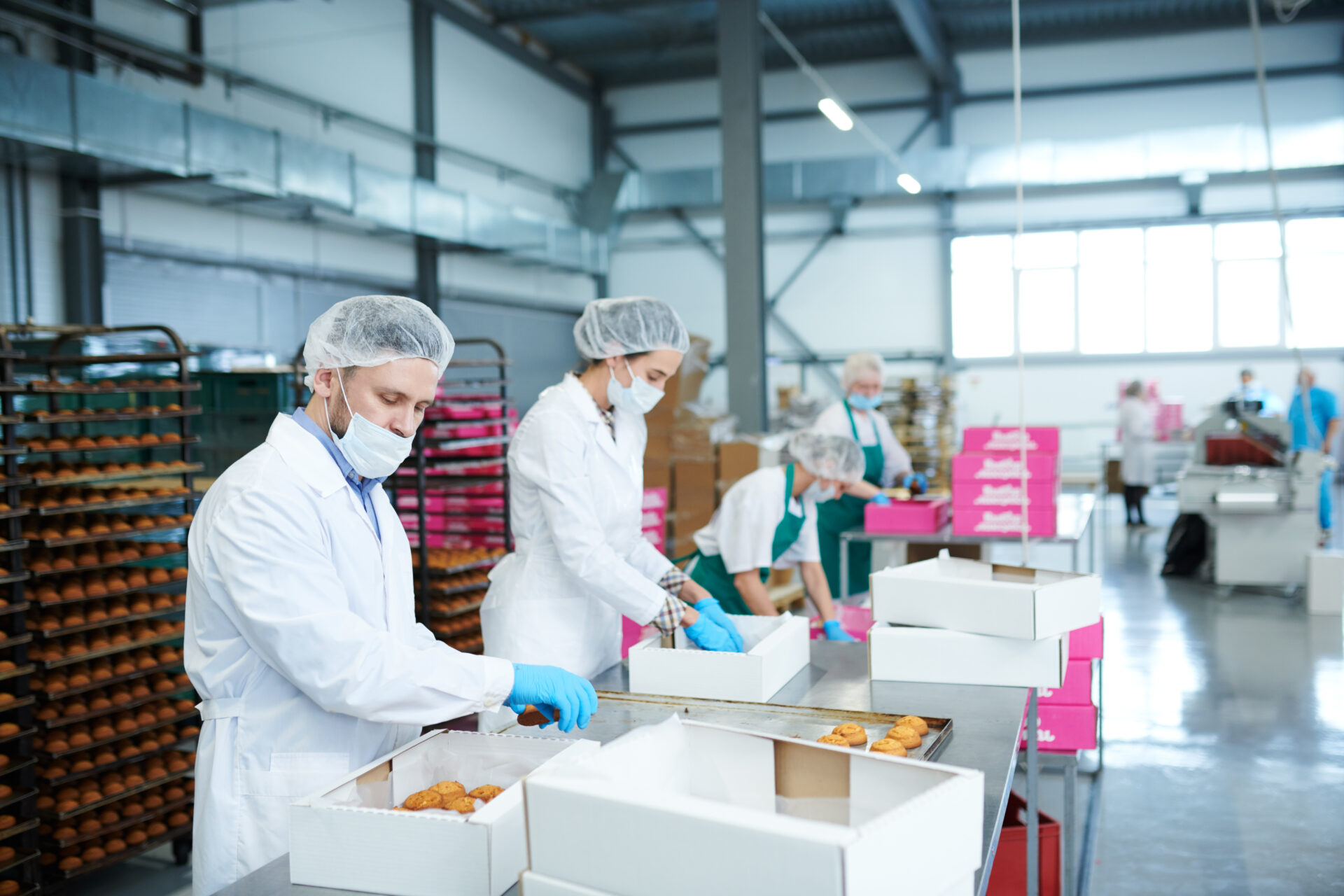 Packaging production team