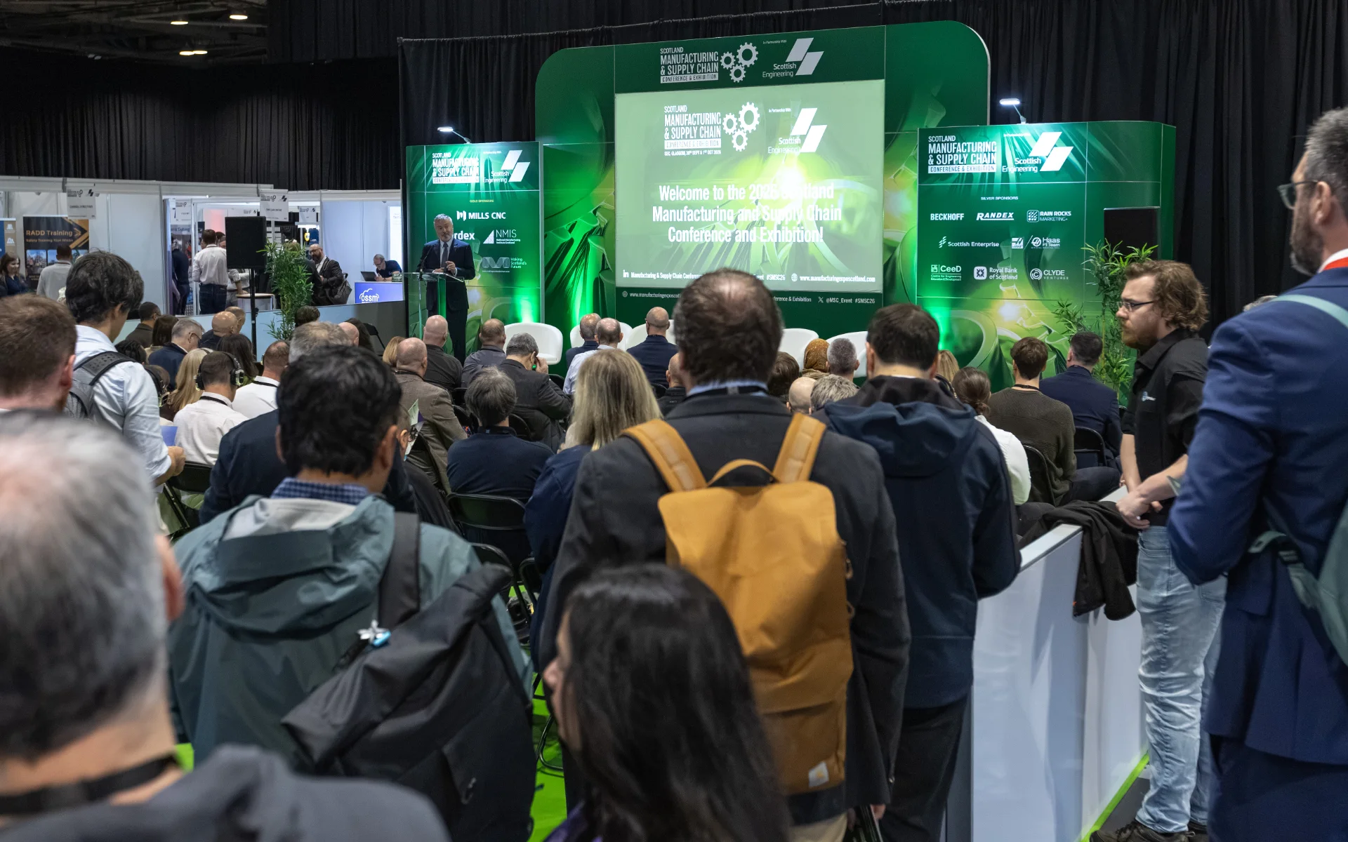 Minister speaking at the Scotland Manufacturing & Supply Chain Exhibition & Conference 2026